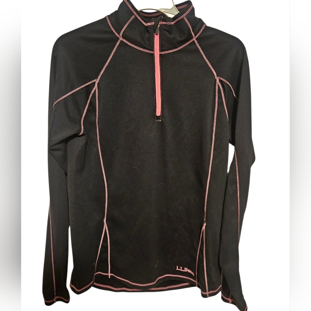 L.L. Bean Women's 1/4 Zip Light Weight Top Size Small